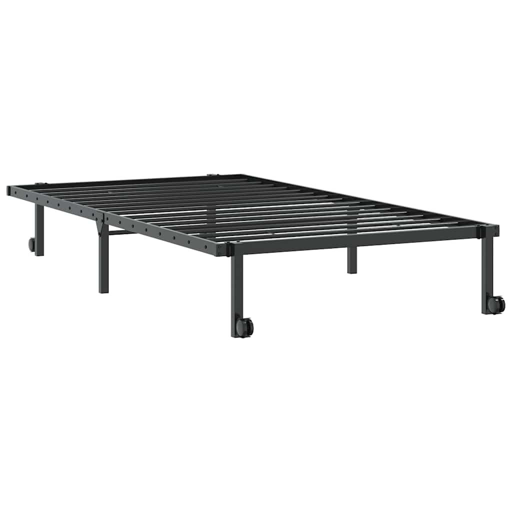 Bed Frame Without Mattress Foldable Steel
