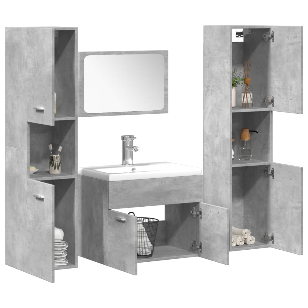 Bathroom Furniture Set Engineered Wood