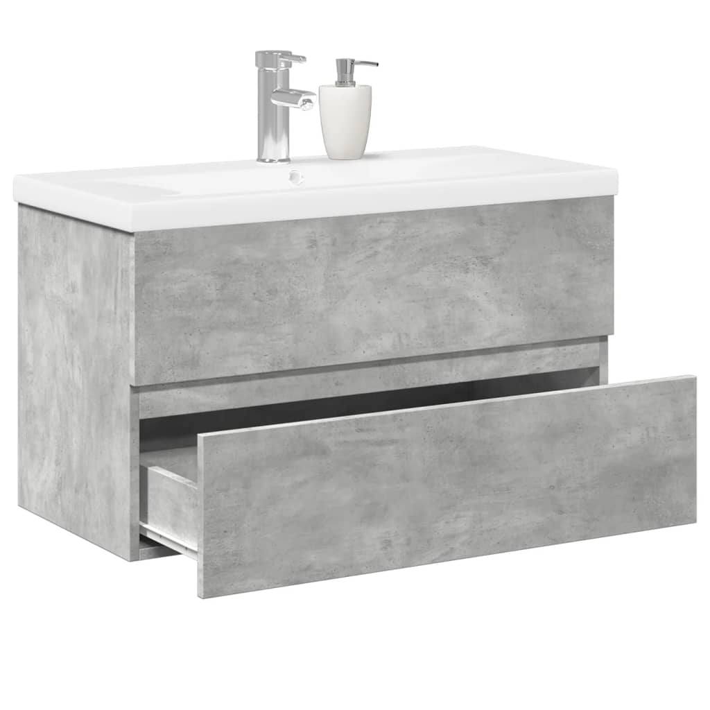 Sink Cabinet With Built-In Basin Engineered Wood
