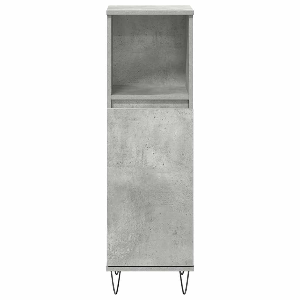 3 Piece Bathroom Furniture Set Engineered Wood