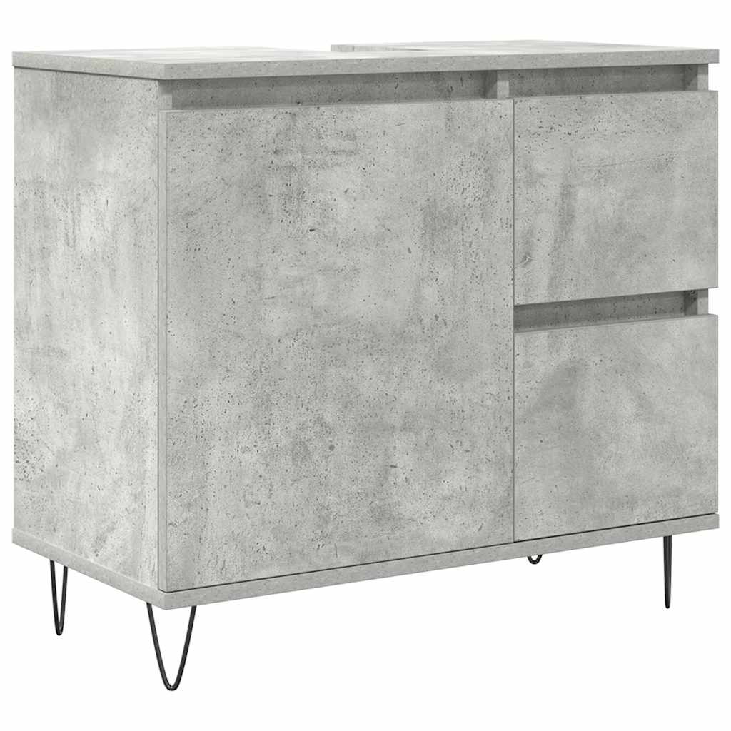 3 Piece Bathroom Furniture Set Engineered Wood