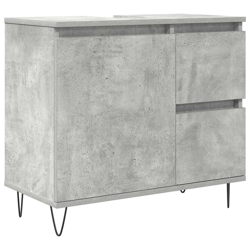 3 Piece Bathroom Furniture Set Engineered Wood