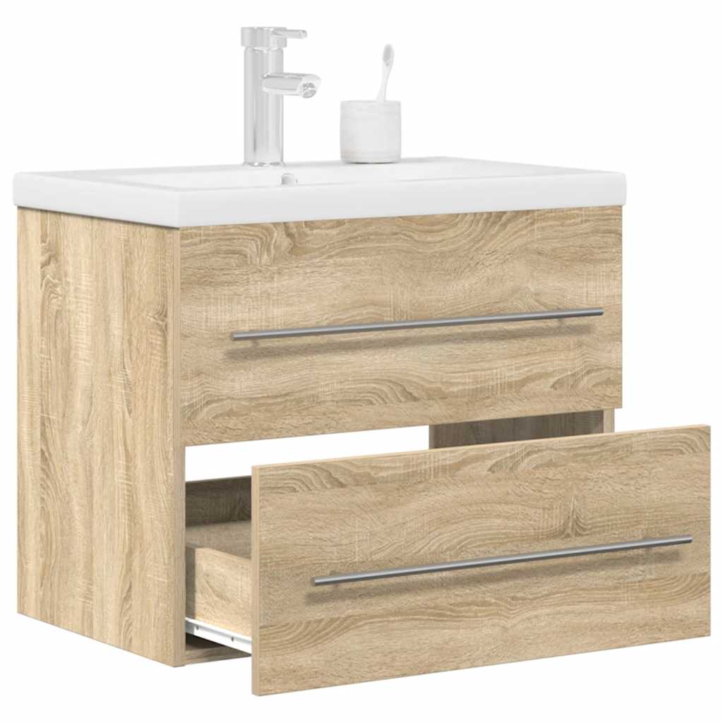 2 Piece Bathroom Furniture Set Engineered Wood