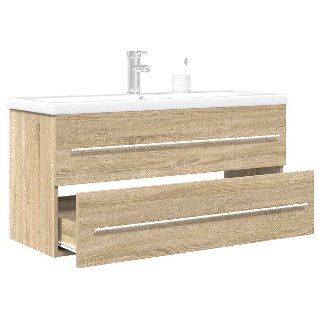 2 Piece Bathroom Furniture Set Engineered Wood