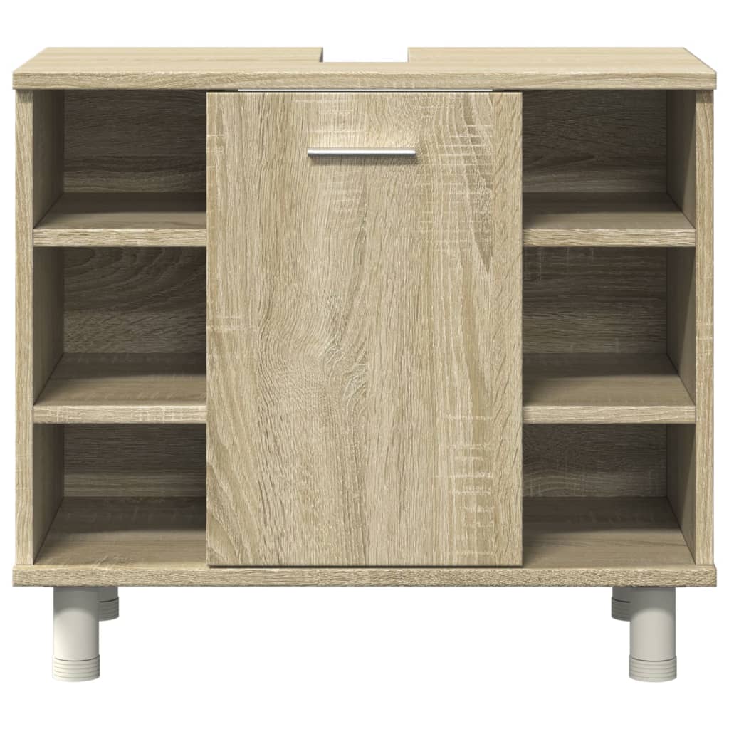 4 Piece Bathroom Furniture Set Engineered Wood