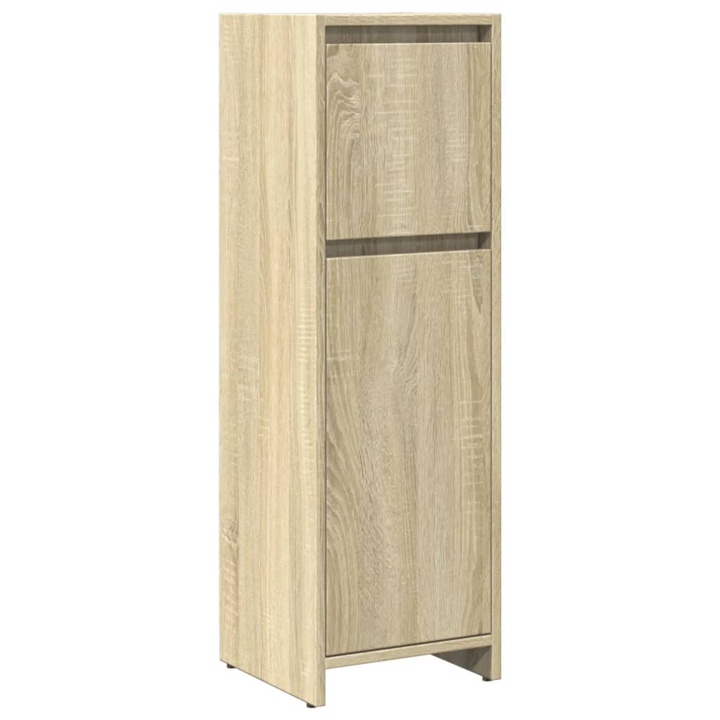 3 Piece Bathroom Furniture Set Engineered Wood