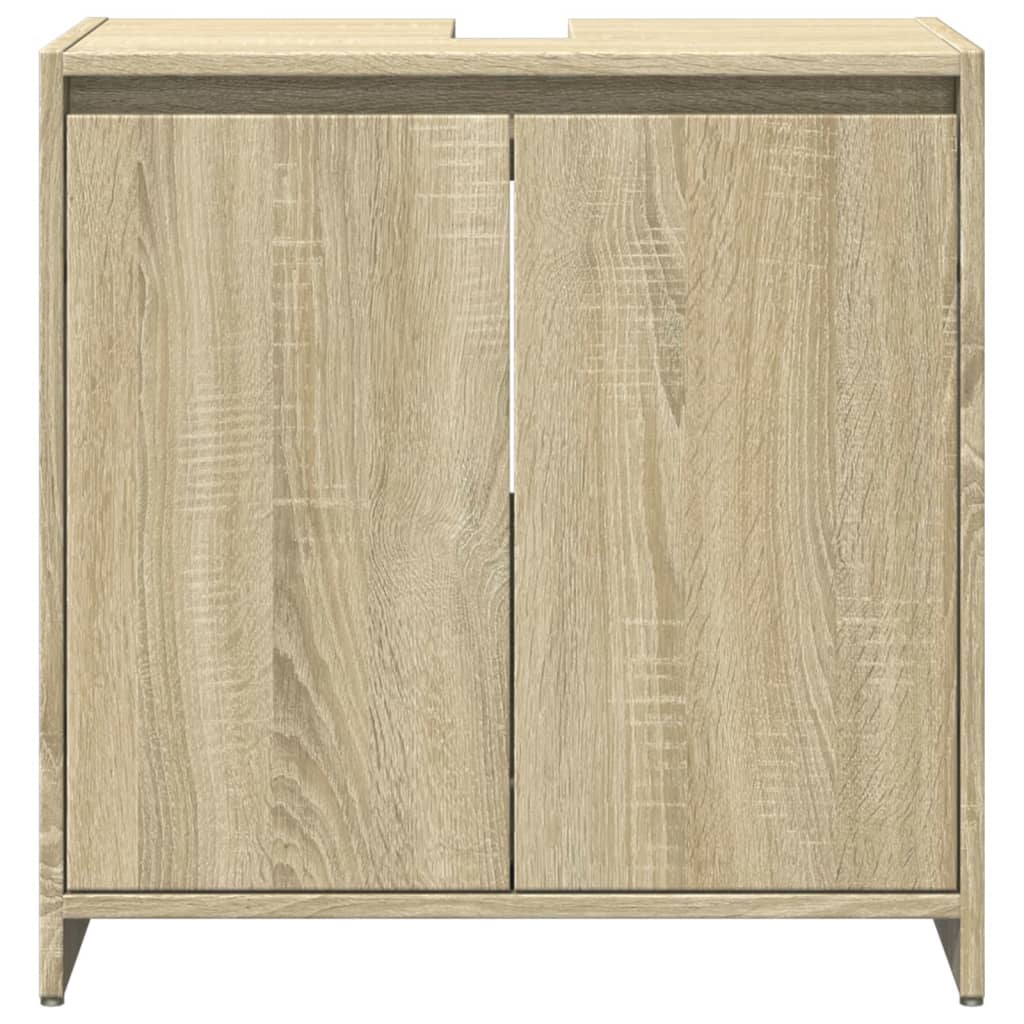 3 Piece Bathroom Furniture Set Engineered Wood