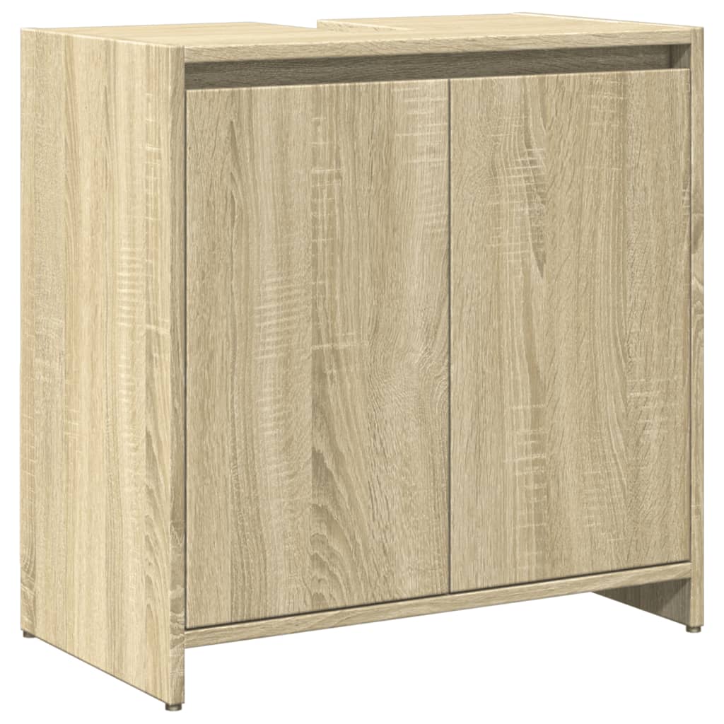3 Piece Bathroom Furniture Set Engineered Wood