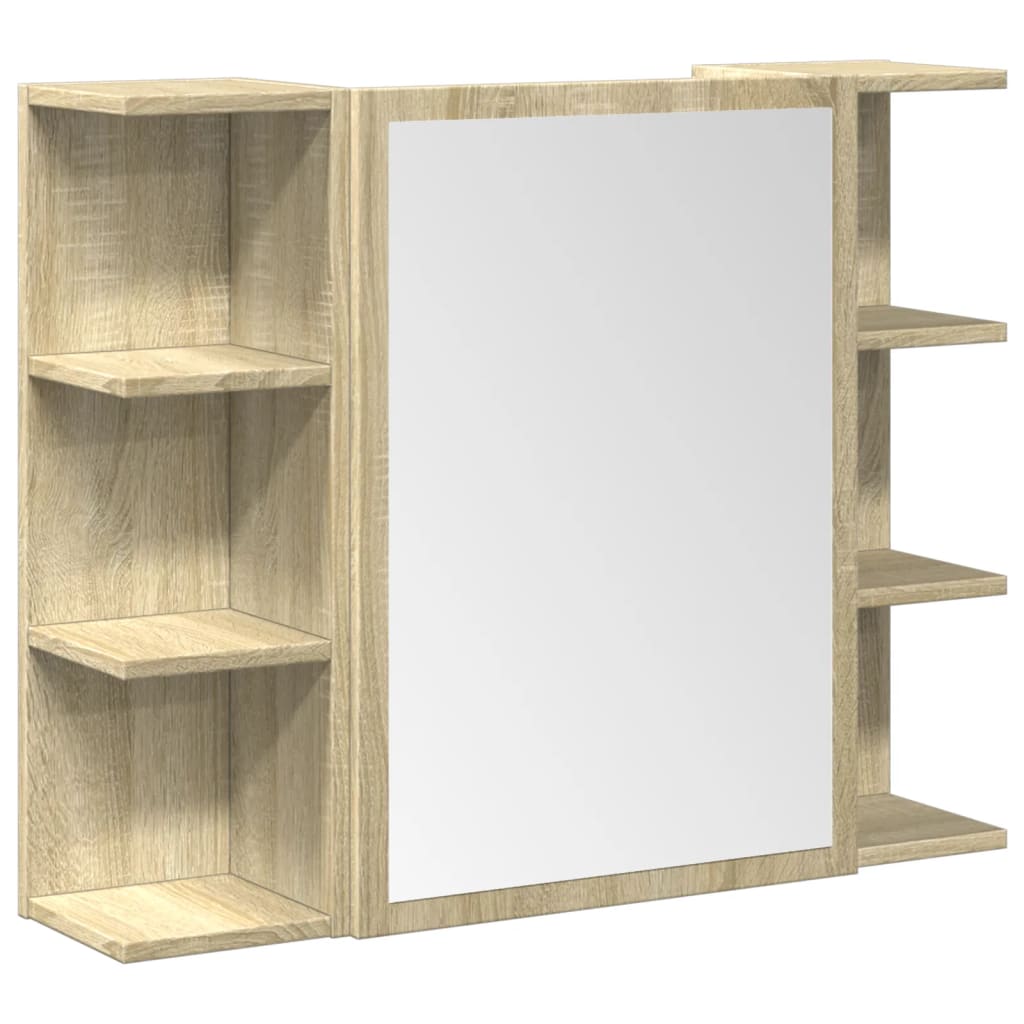 3 Piece Bathroom Furniture Set Engineered Wood