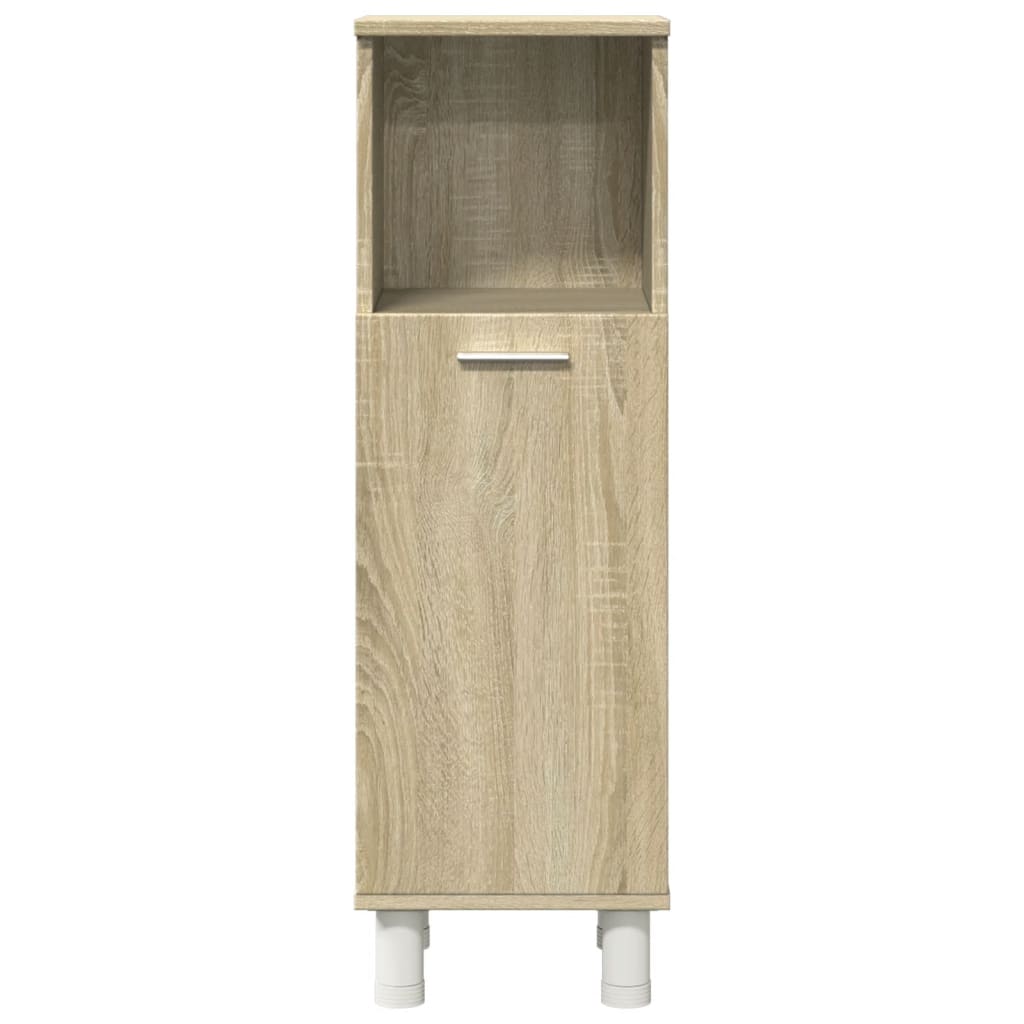 3 Piece Bathroom Furniture Set Engineered Wood
