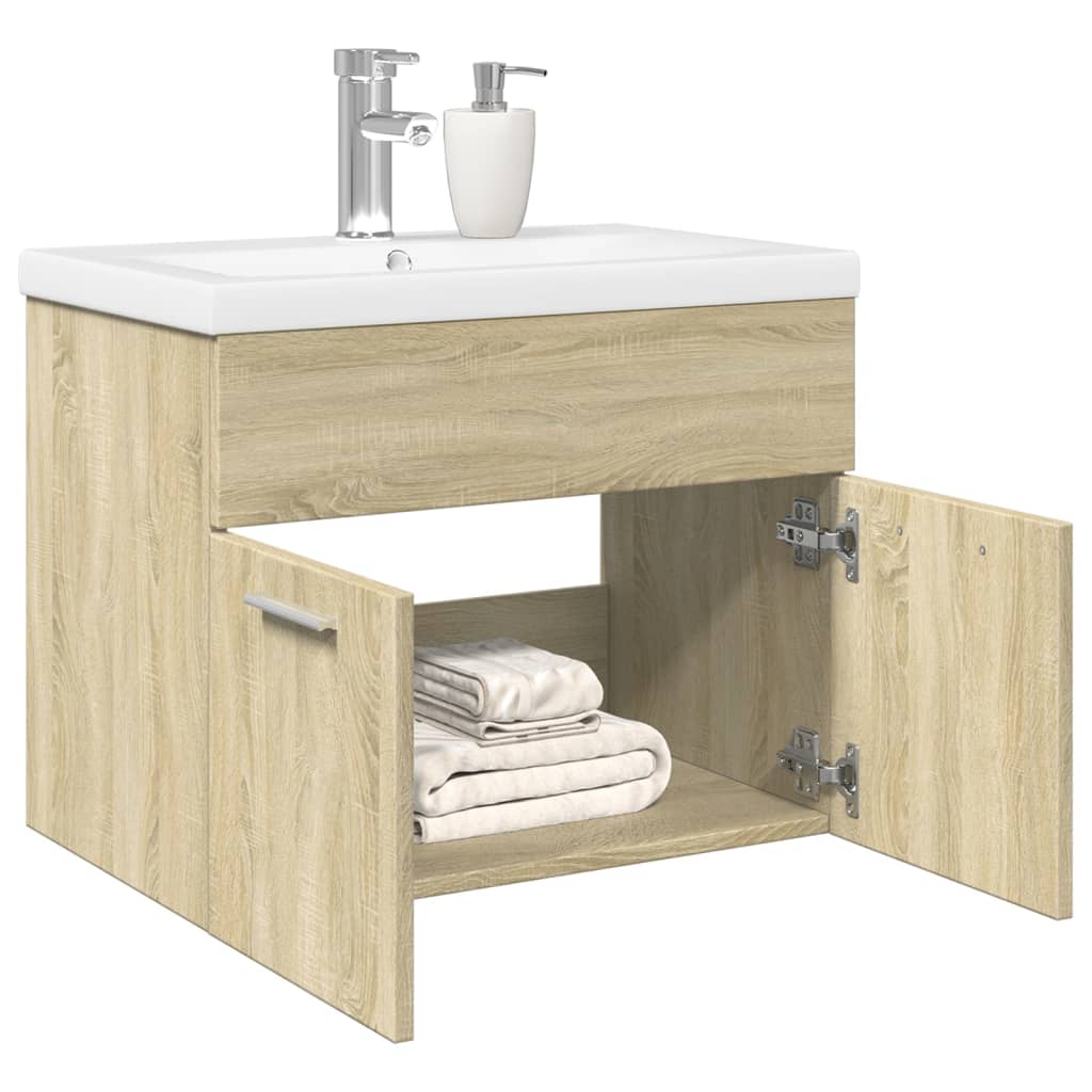 Sink Cabinet With Built-In Basin Engineered Wood