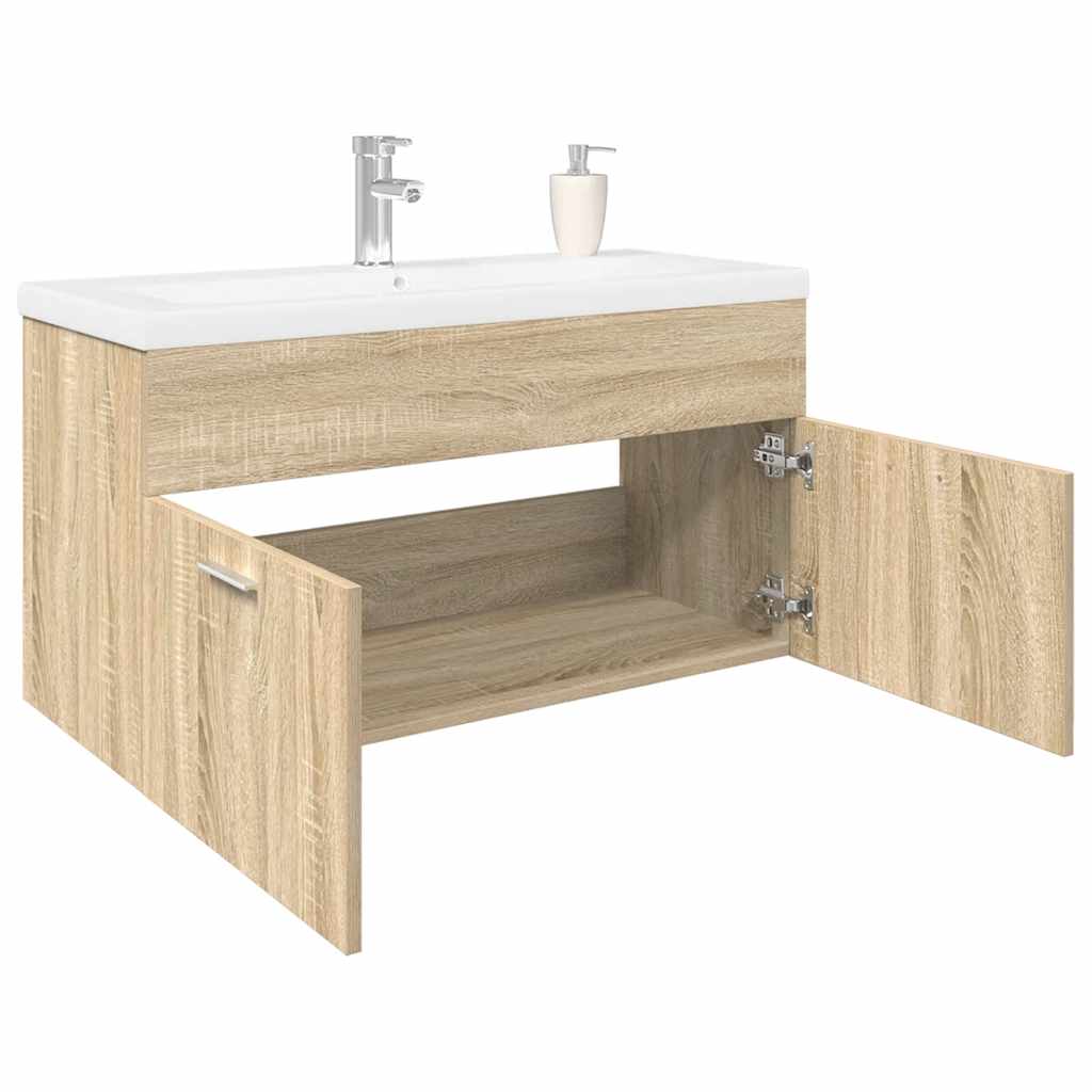 Sink Cabinet With Built-In Basin Engineered Wood