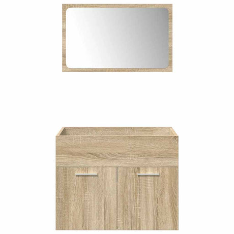 4 Piece Bathroom Furniture Set Engineered Wood