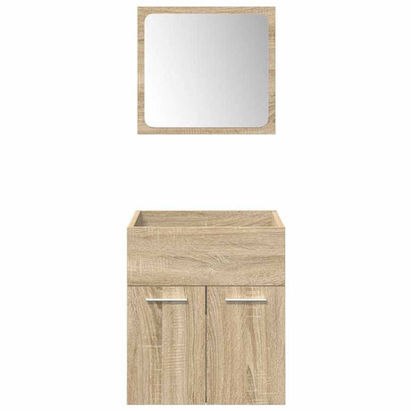 4 Piece Bathroom Furniture Set Engineered Wood