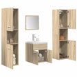 5 Piece Bathroom Furniture Set Engineered Wood
