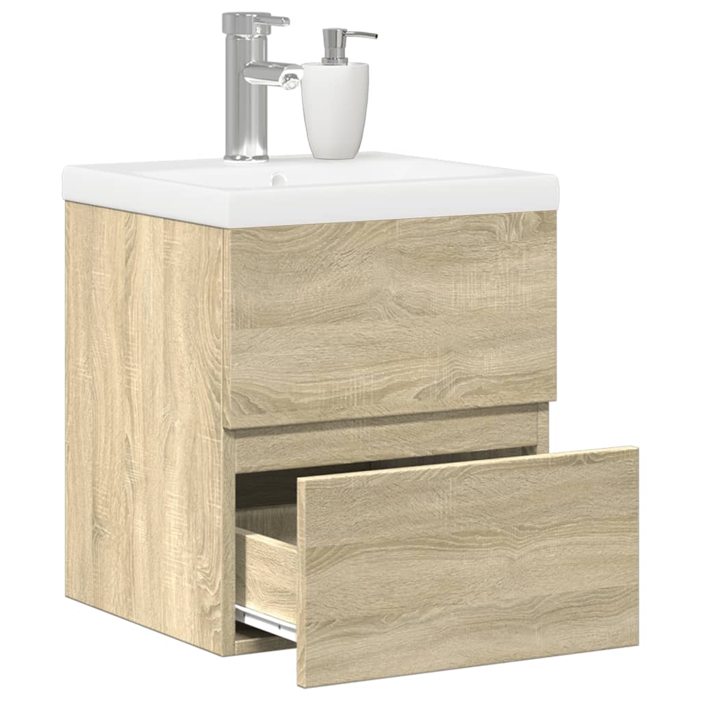 Sink Cabinet With Built-In Basin Engineered Wood