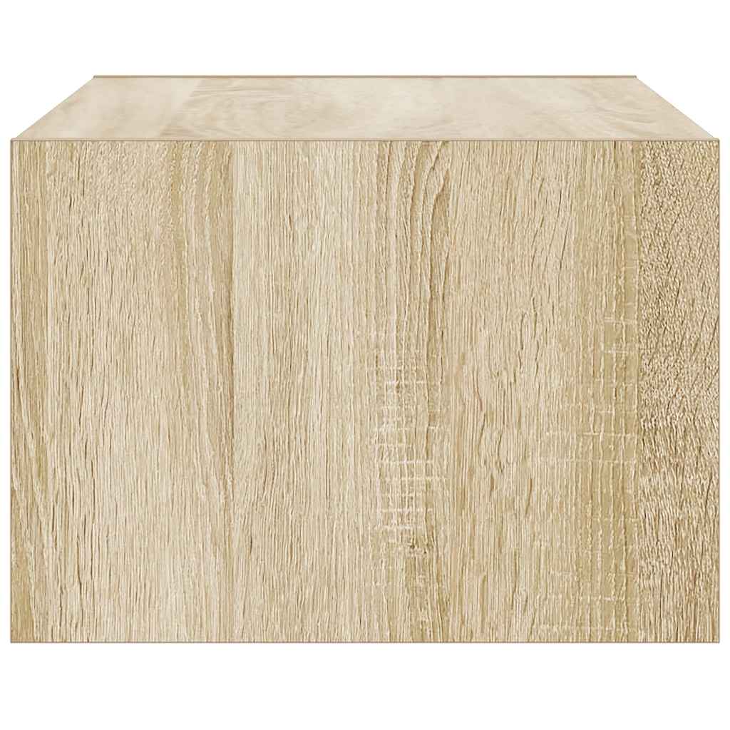 Tv Cabinet With Led Lights 75X35.5X25 Cm