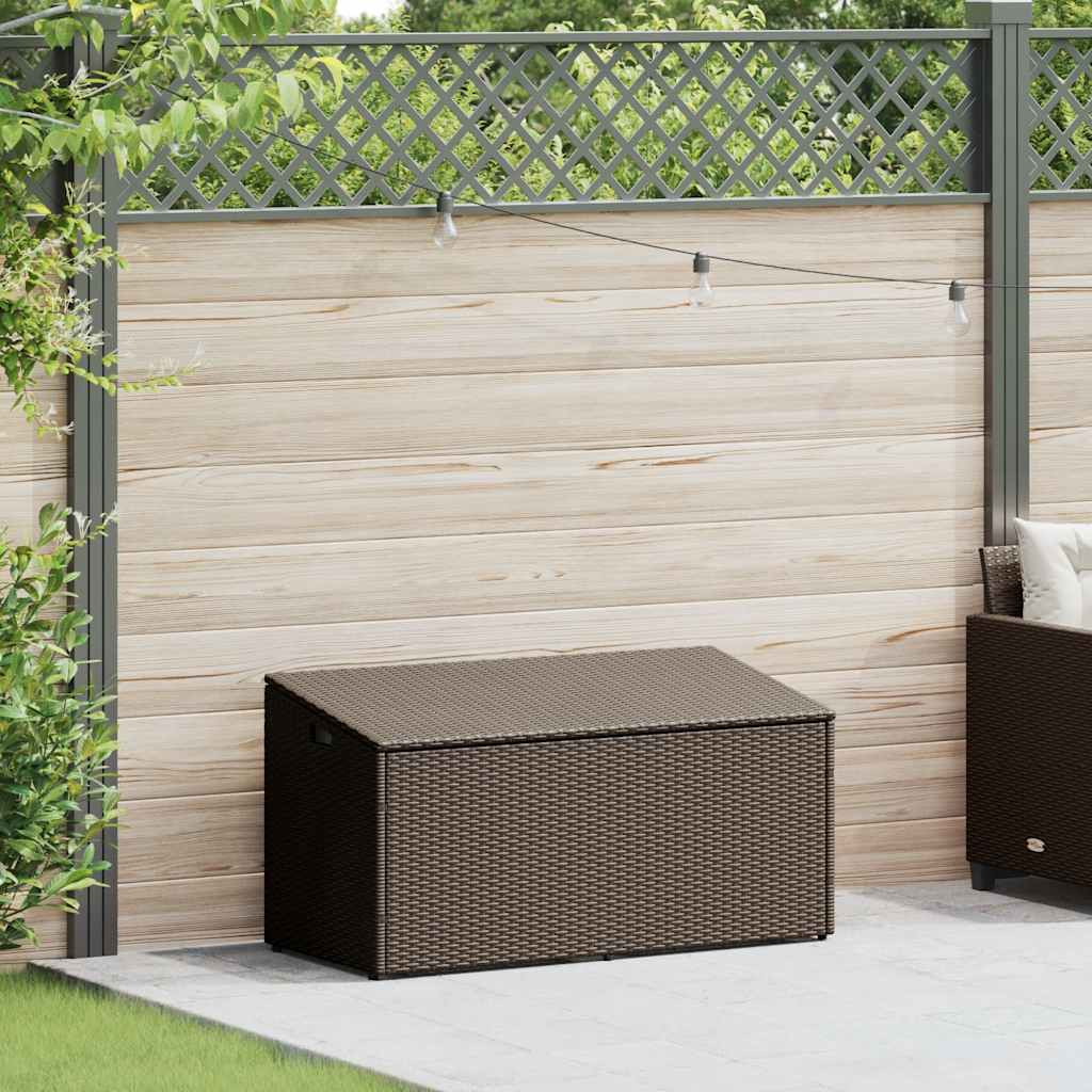 Garden Storage Box Poly Rattan