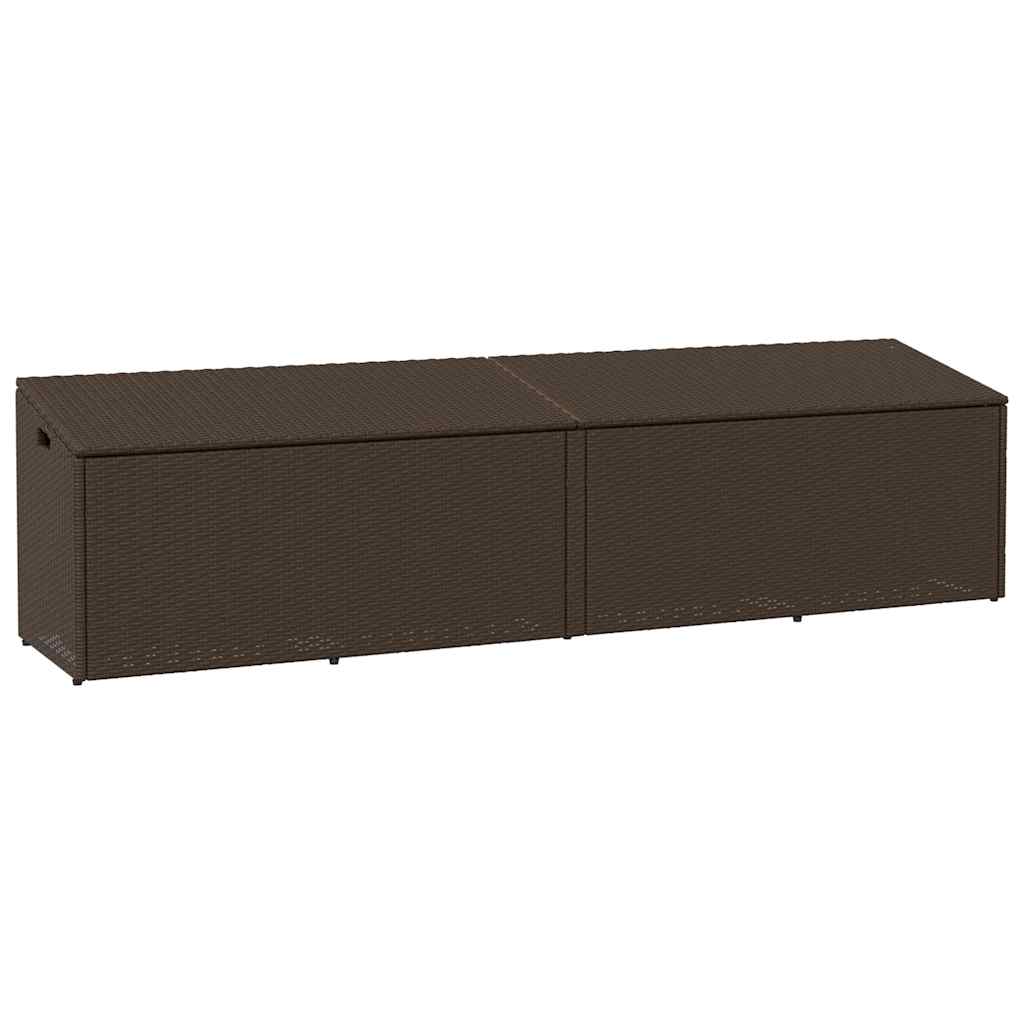 Garden Storage Box Poly Rattan