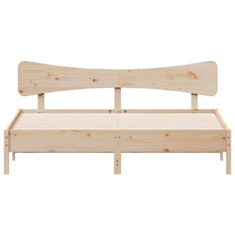 Bed Frame Without Mattress Solid Wood Pine