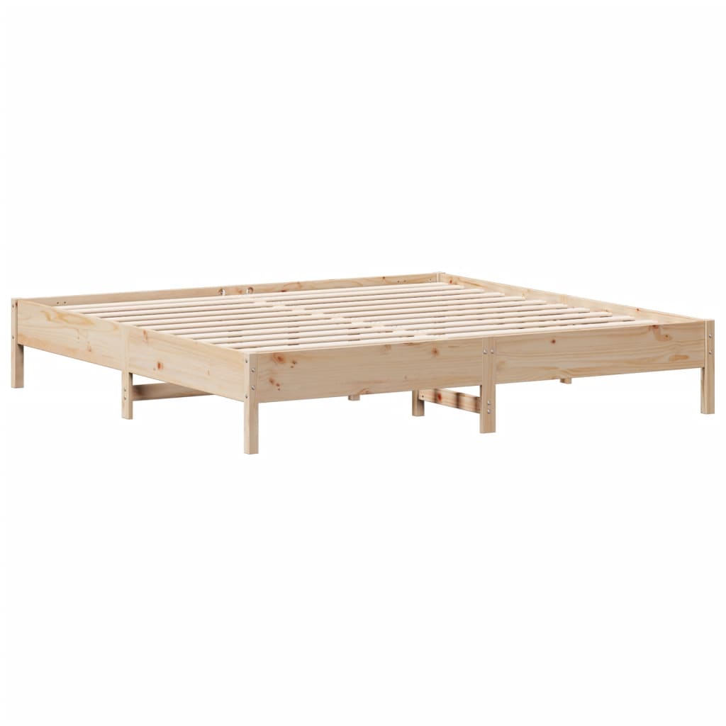 Bed Frame Without Mattress Solid Wood Pine