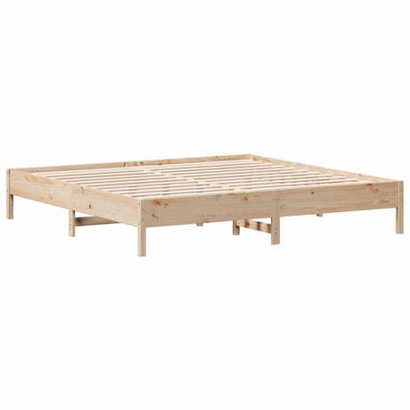 Bed Frame Without Mattress Solid Wood Pine