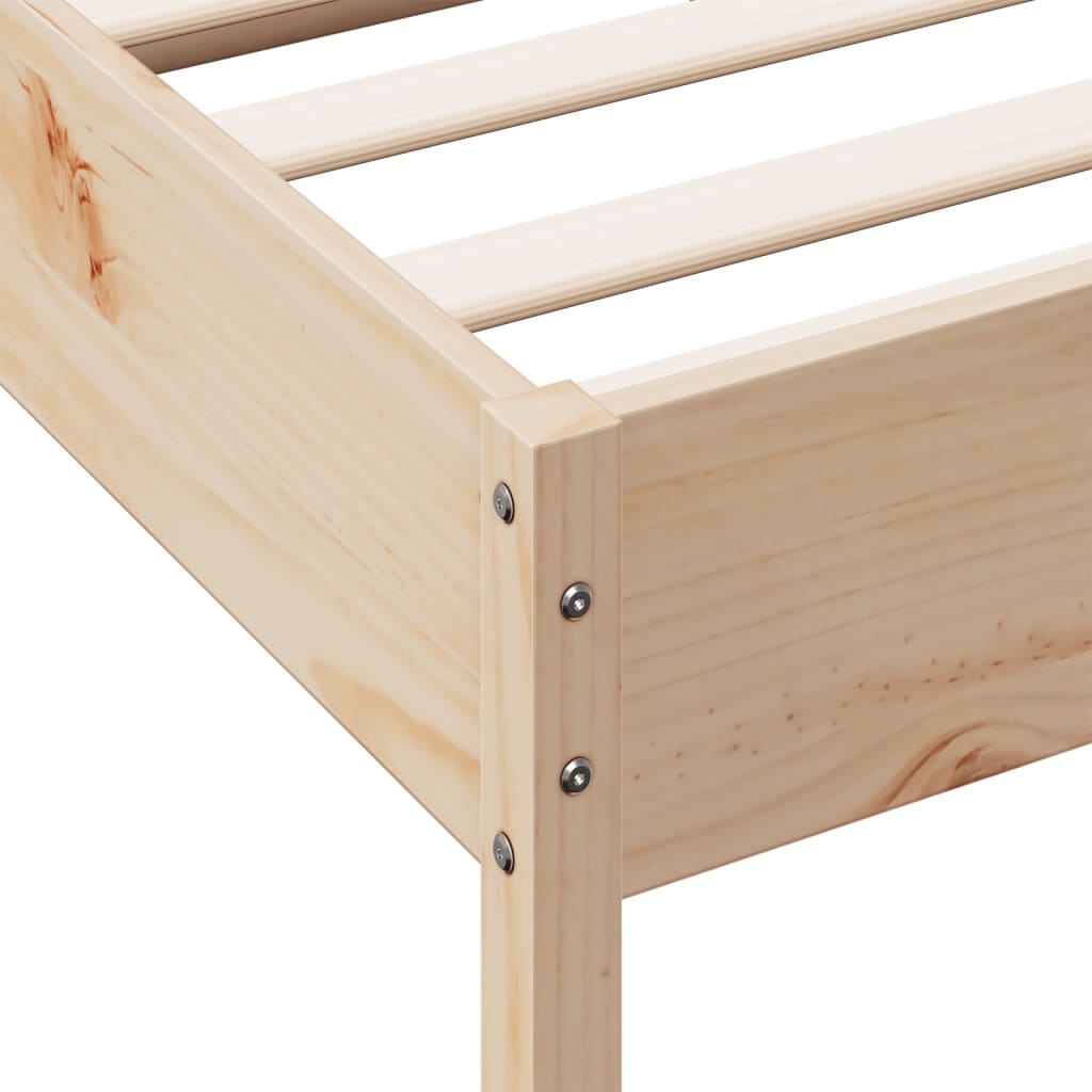 Bed Frame Without Mattress Solid Wood Pine