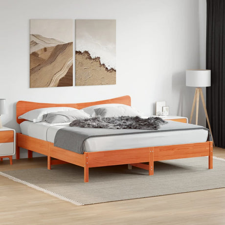 Bed Frame Without Mattress Solid Wood Pine