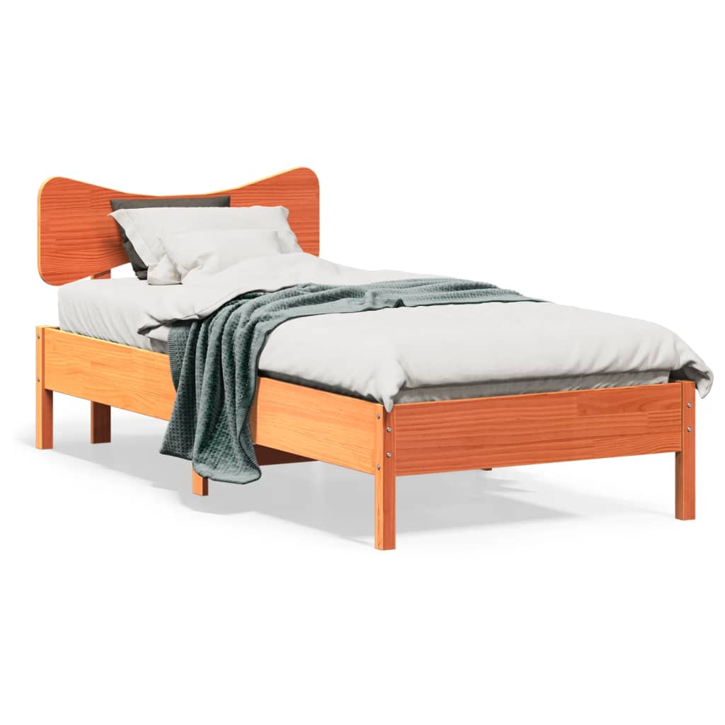 Bed Frame Without Mattress Solid Wood Pine