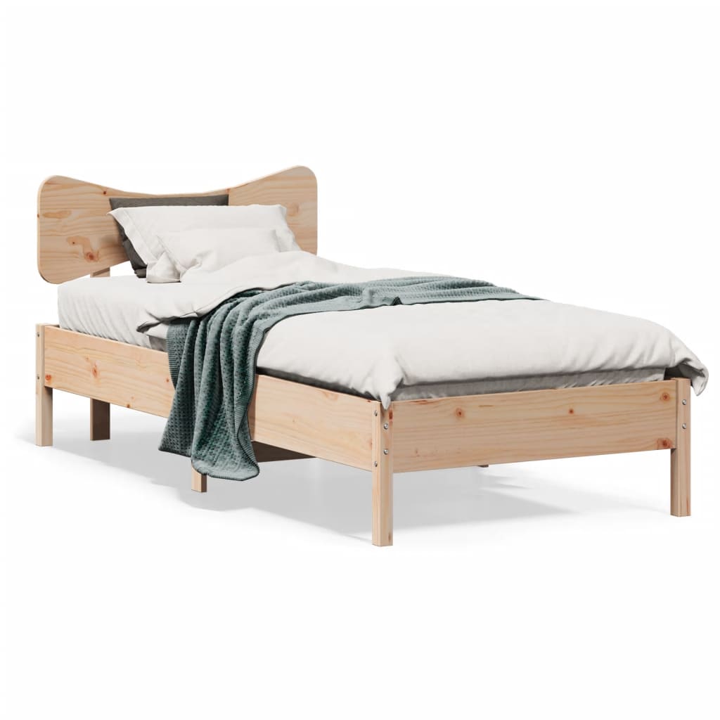 Bed Frame Without Mattress Solid Wood Pine