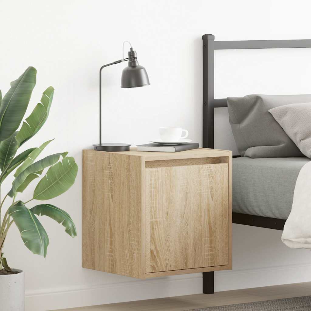 Wall-Mounted Bedside Cabinet 38X34X40 Cm