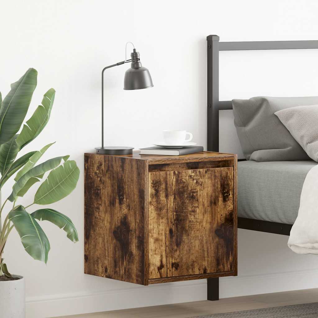 Wall-Mounted Bedside Cabinet 38X34X40 Cm