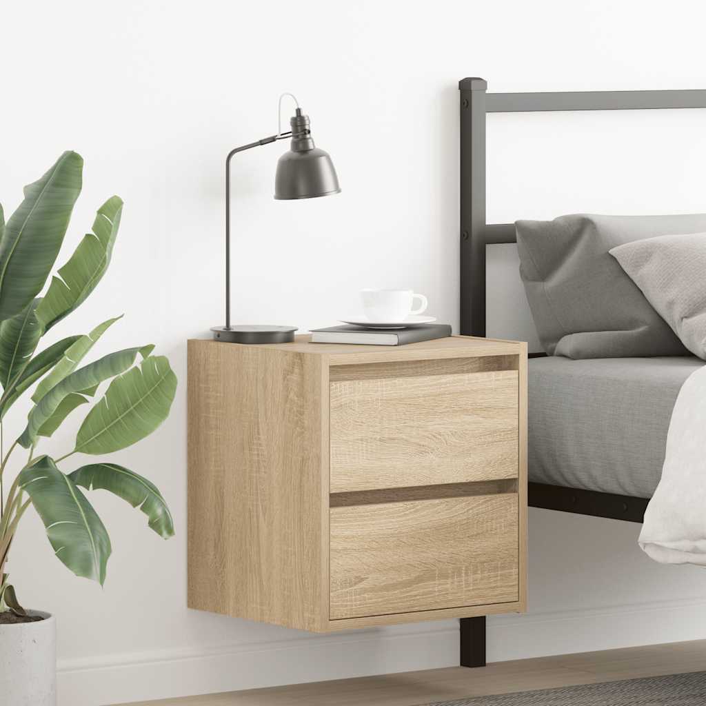 Wall-Mounted Bedside Cabinet 38X34X40 Cm