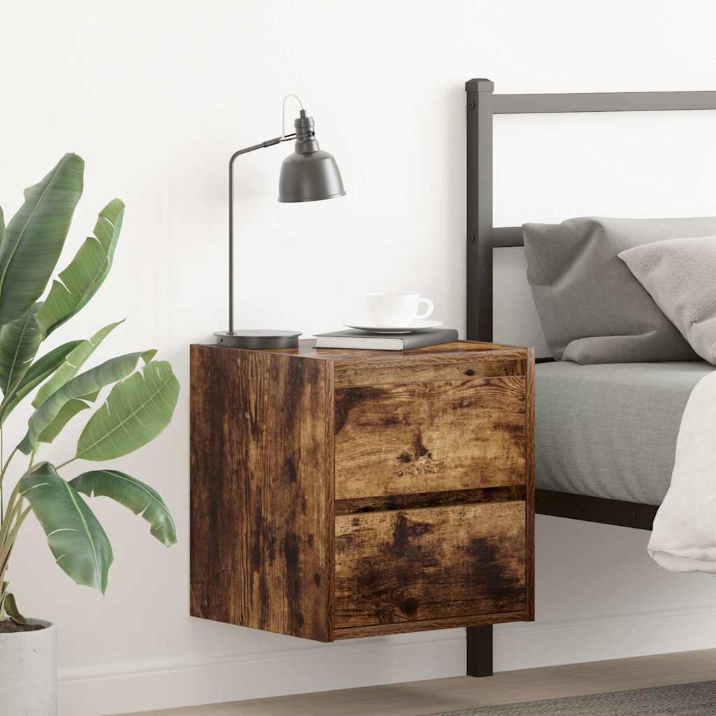 Wall-Mounted Bedside Cabinet 38X34X40 Cm