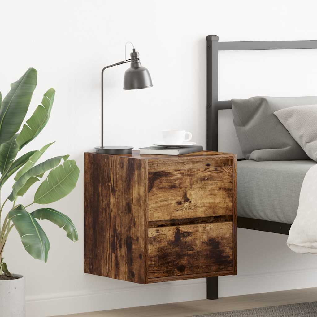 Wall-Mounted Bedside Cabinet 38X34X40 Cm