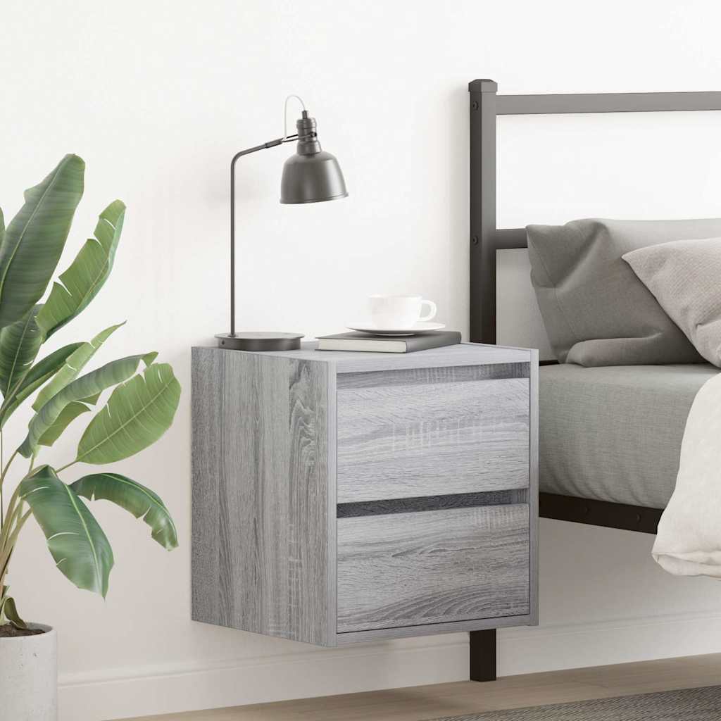 Wall-Mounted Bedside Cabinet 38X34X40 Cm