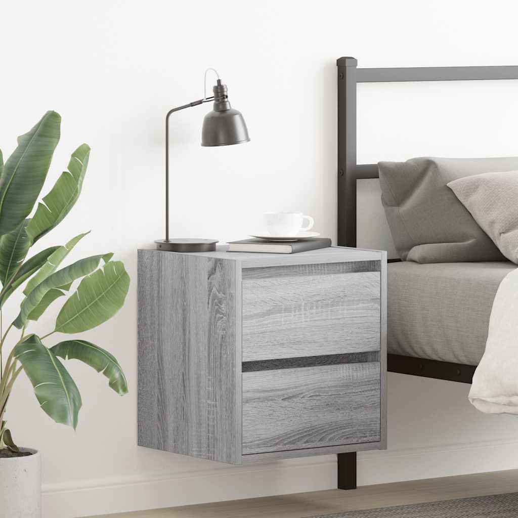 Wall-Mounted Bedside Cabinet 38X34X40 Cm