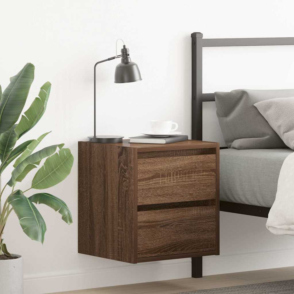 Wall-Mounted Bedside Cabinet 38X34X40 Cm