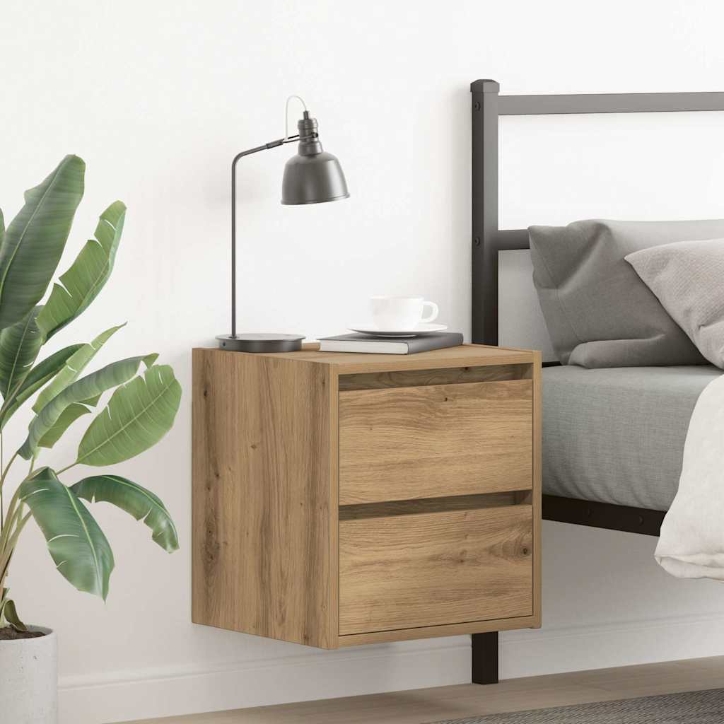 Wall-Mounted Bedside Cabinet 38X34X40 Cm