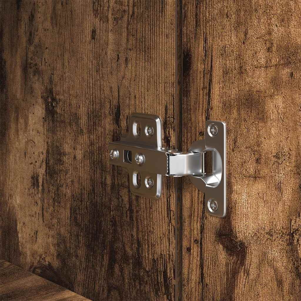 Bedside Cabinet 39X35X125 Cm Engineered Wood