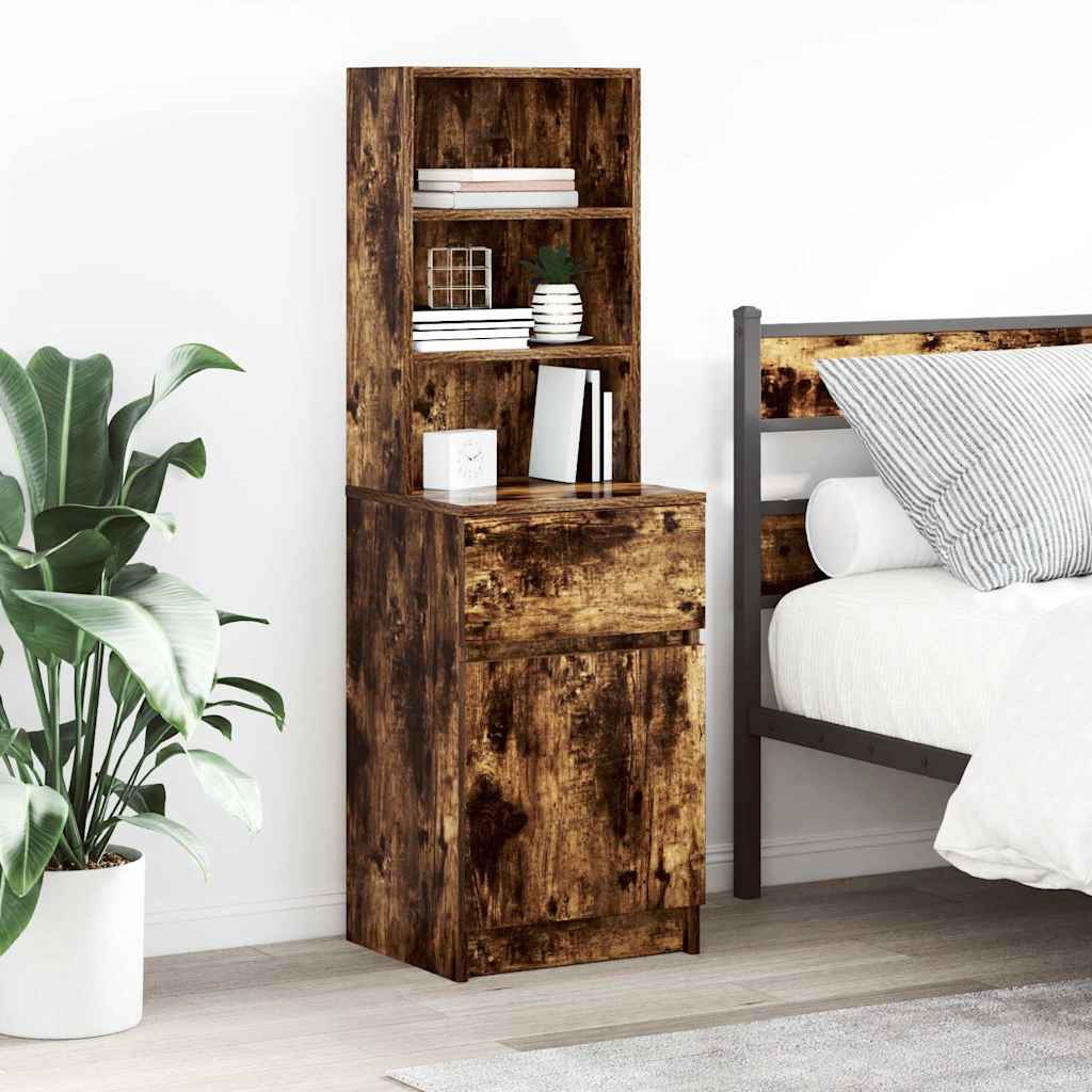 Bedside Cabinet 39X35X125 Cm Engineered Wood