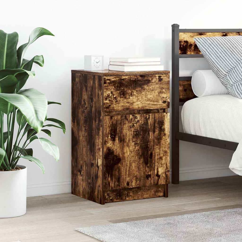Bedside Cabinet 39X35X65 Cm Engineered Wood