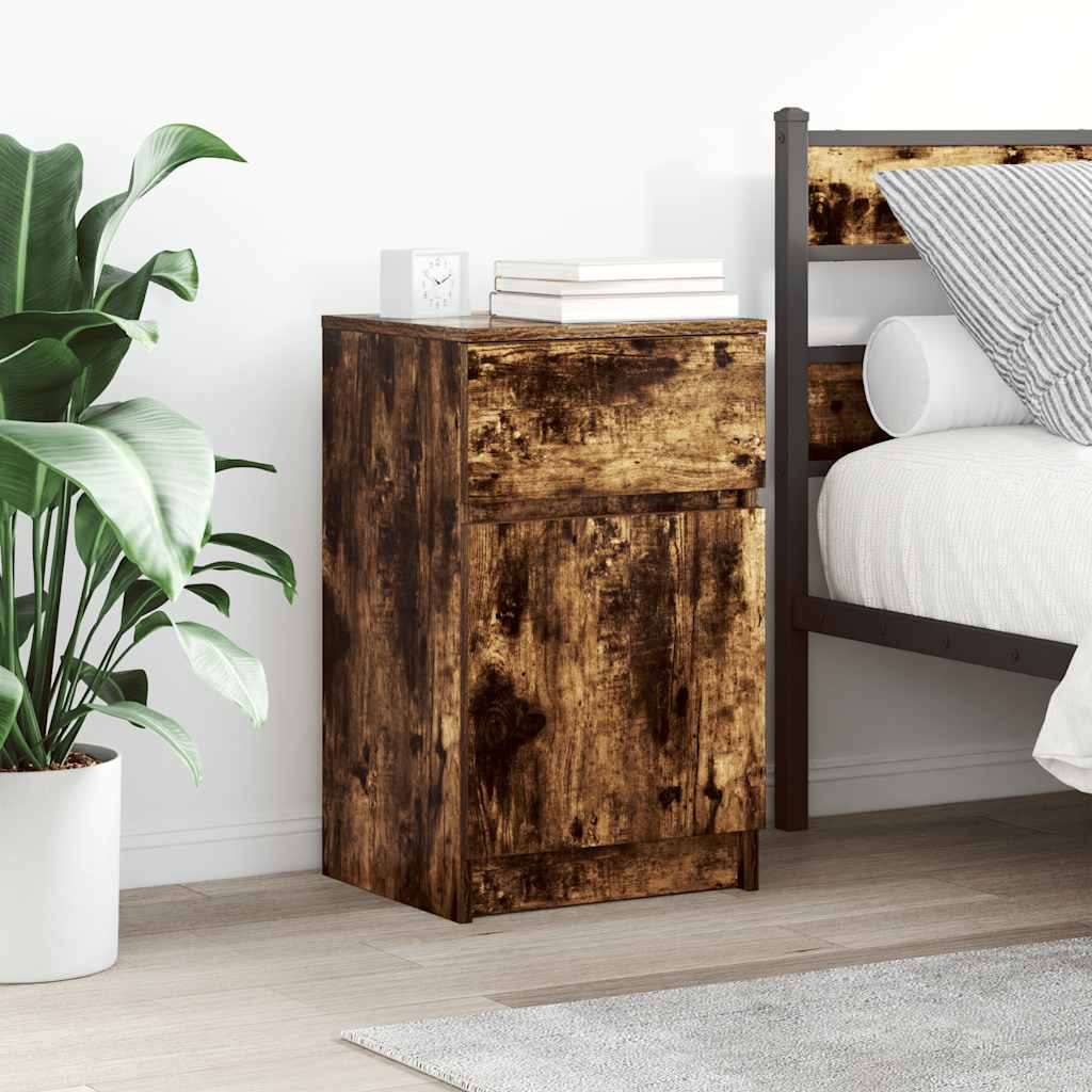 Bedside Cabinet 39X35X65 Cm Engineered Wood