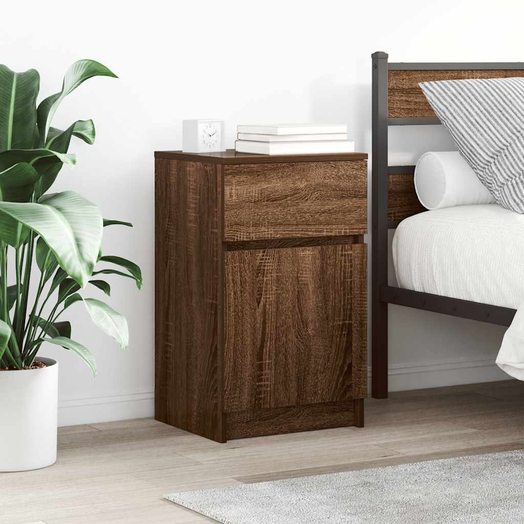 Bedside Cabinet 39X35X65 Cm Engineered Wood