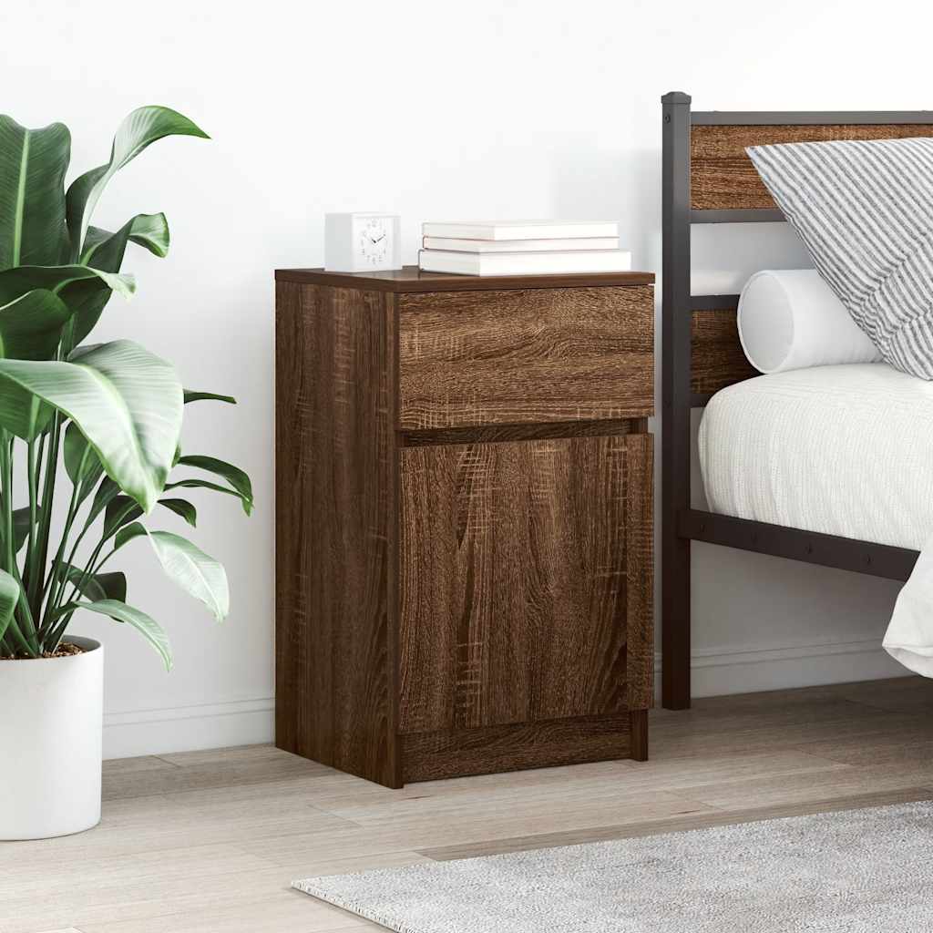 Bedside Cabinet 39X35X65 Cm Engineered Wood