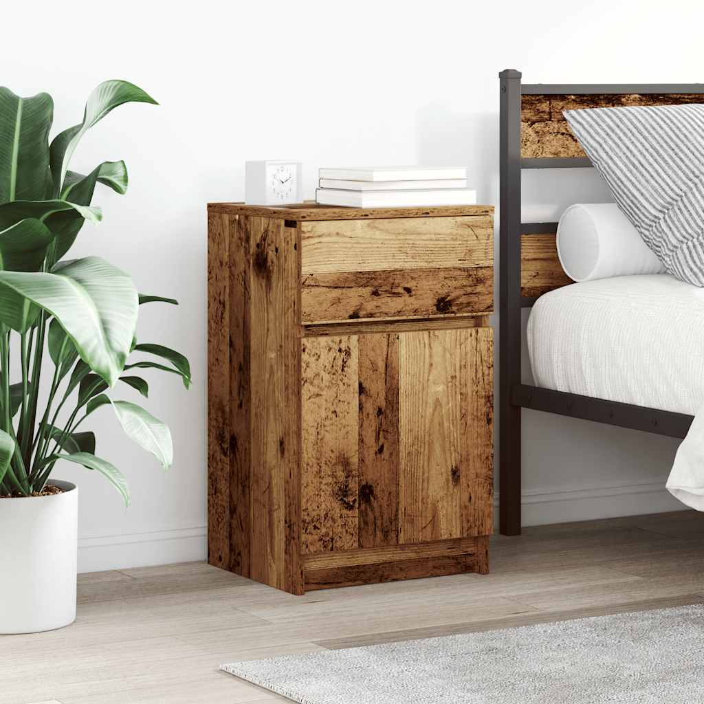 Bedside Cabinet 39X35X65 Cm Engineered Wood