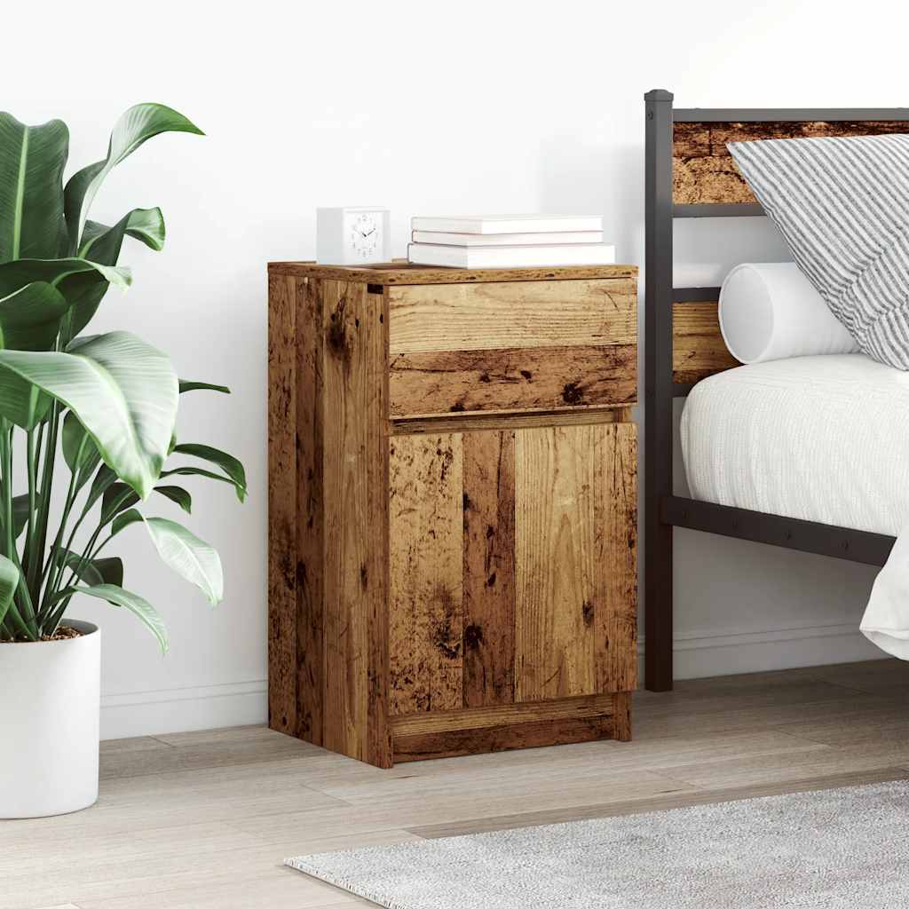 Bedside Cabinet 39X35X65 Cm Engineered Wood