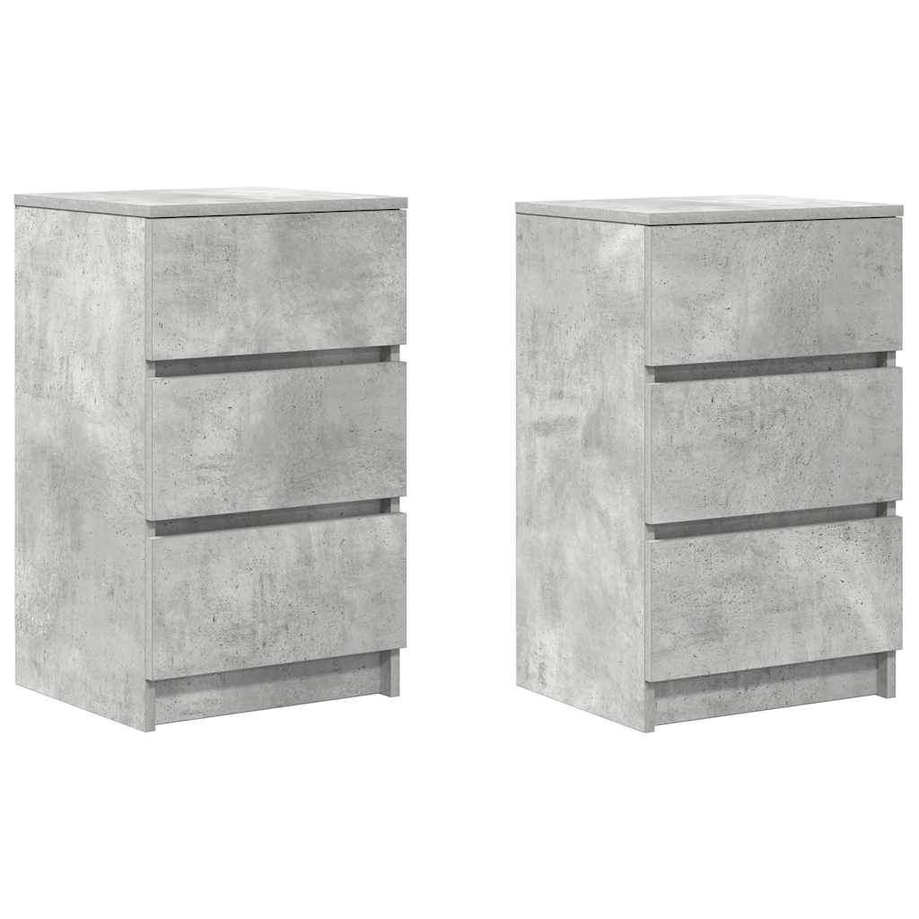 Bedside Cabinets With 3 Drawers 2 Pcs 39X35X65 Cm