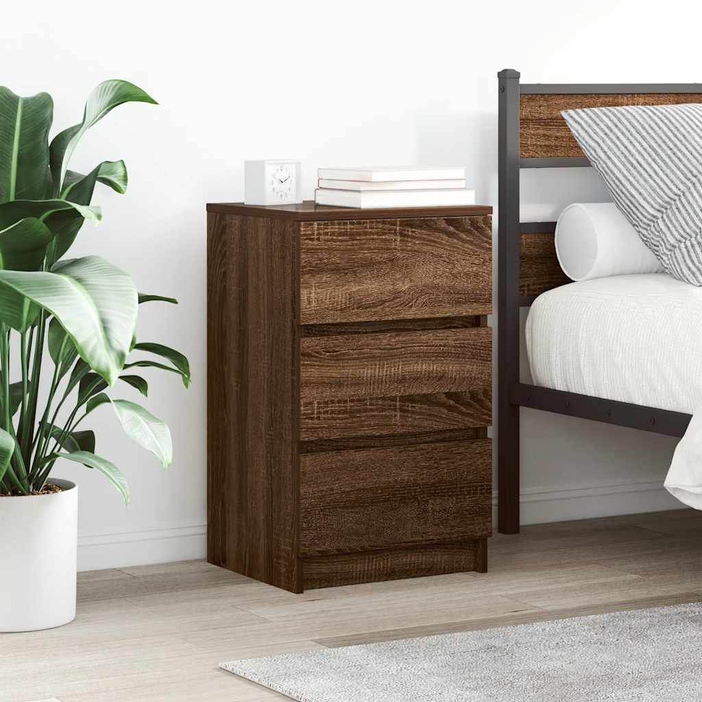 Bedside Cabinets With 3 Drawers 2 Pcs 39X35X65 Cm