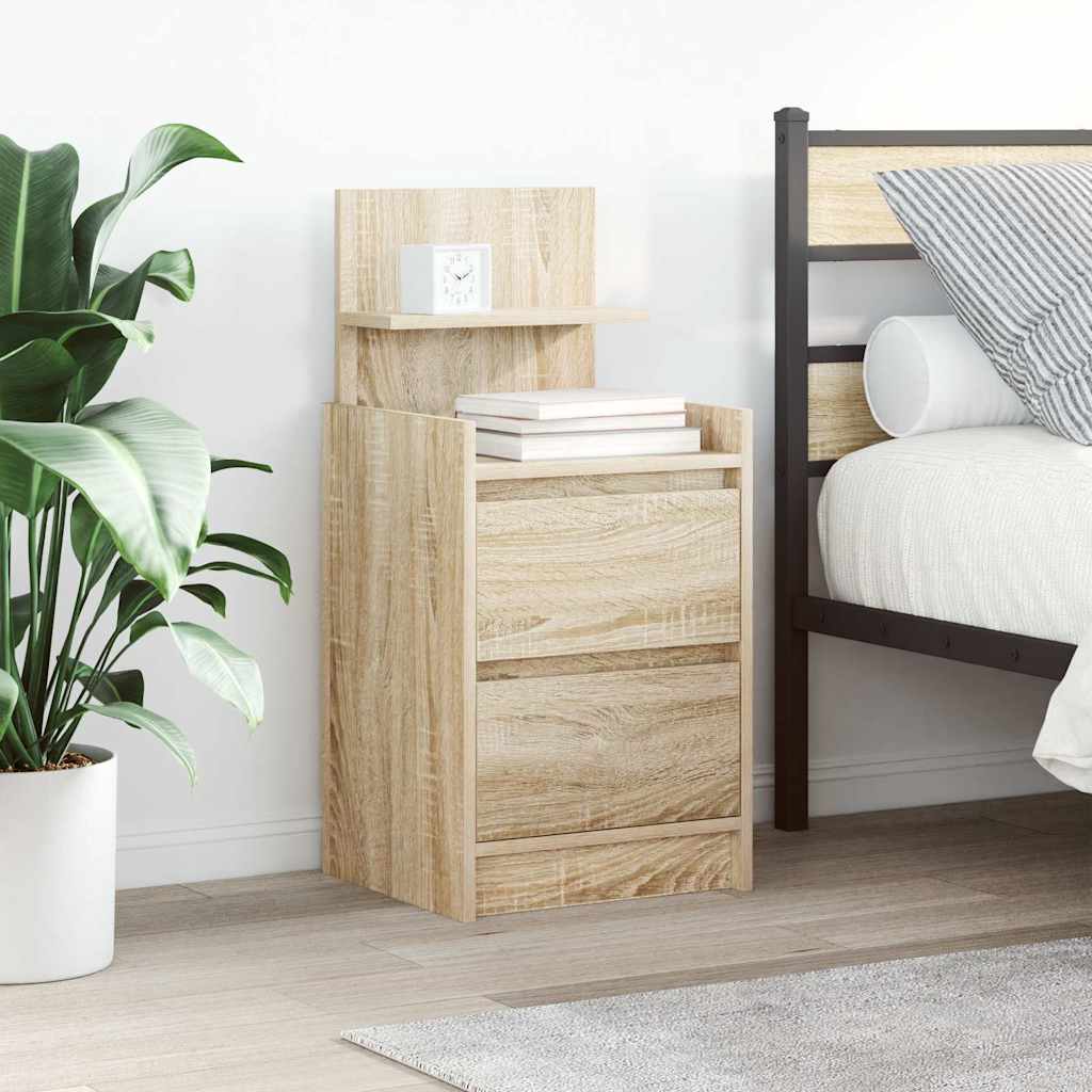 Bedside Cabinets With 2 Drawers 2 Pcs 38X34X80 Cm